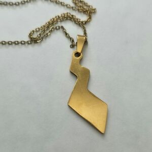 Gold Pokemon Pikachu Tail Pendant Necklace